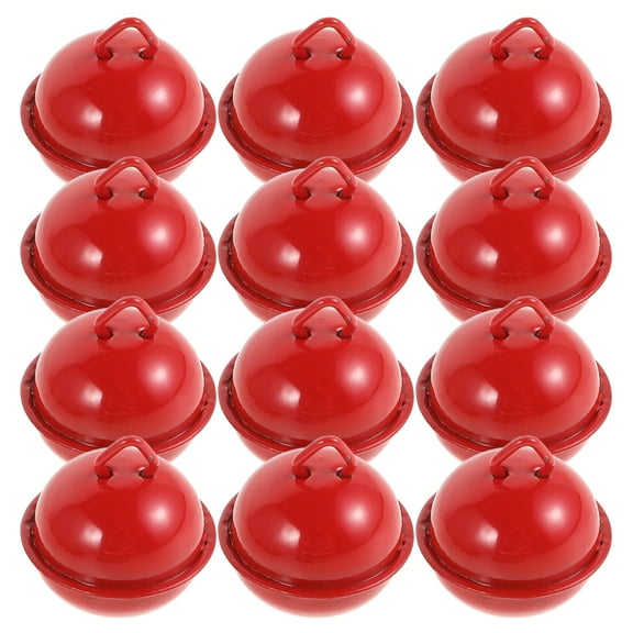 REACHISE 100PCS DIY Jewelry Accessories Christmas Small Bells Decoration Bells Crafts Bells (Red)