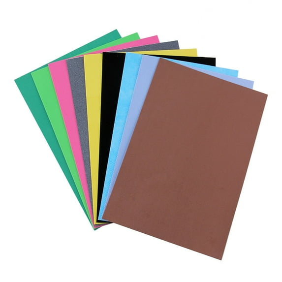 REACHISE 10PCS Self-Adhesive EVA Foam Sheets for DIY Crafts & Bedding in Assorted Colors