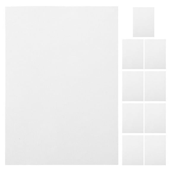 FUEENIRVA Embroidery Stabilizers Water Soluble White 10Pcs 8.25X5.82X0.04in