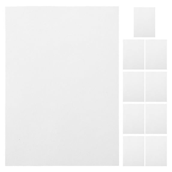 FUEENIRVA Embroidery Stabilizers Water Soluble White 10Pcs 8.25X5.82X0.04in