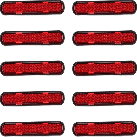 REACHISE 10pcs Oval Safety Reflector Screw On for Trailers, Cars, Bikes & Motorbikes