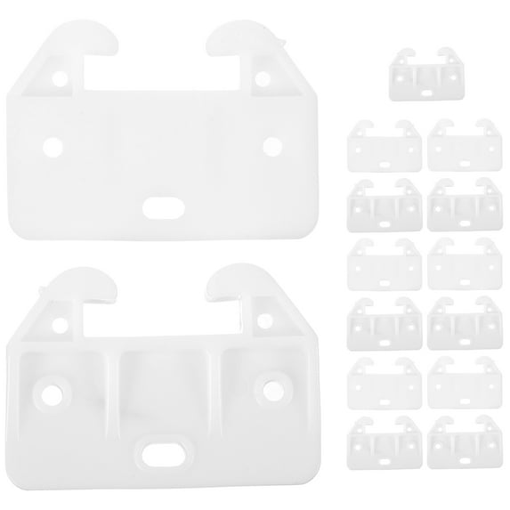 REACHISE 15pcs Plastic Drawer Repair Kit - Stops, Slides, Bumpers & Bottoms
