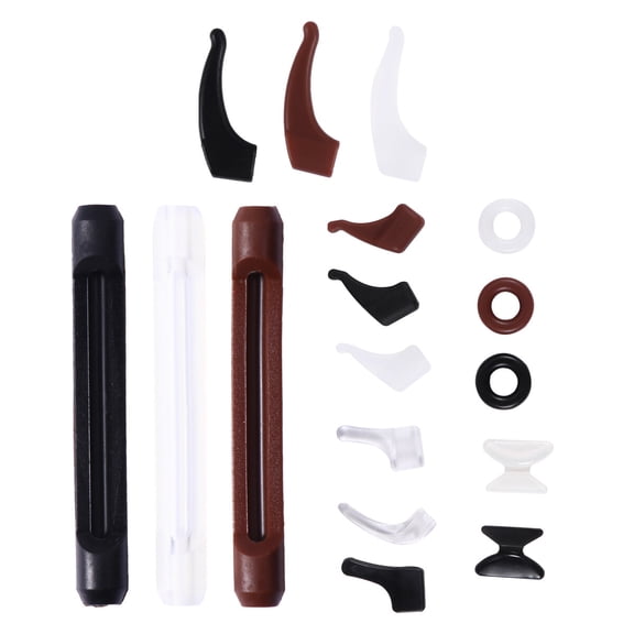 REACHISE 18 Pairs of Anti-Slip Glasses Holders Assorted Eyeglasses Fixators Silicone Ear Hooks Eyeglass Accessories