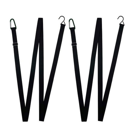 FUEENIRVA Gust Strap Wind Protector Black 2Pcs 17.3X0.98in Car Cover Outdoor Use