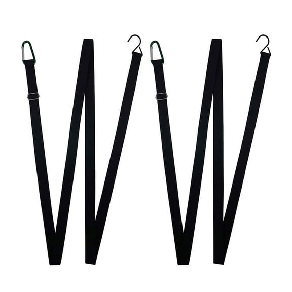 FUEENIRVA Gust Strap Wind Protector Black 2Pcs 17.3X0.98in Car Cover Outdoor Use