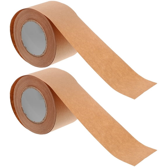 REACHISE 2 Rolls of Multi-function Packing Tape Multi-use Adhesive Kraft Paper Tape Writable Shipping Tape