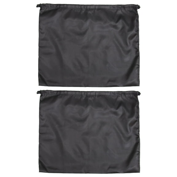 REACHISE 2Pcs Drawstring Storage Bags Black 50X40 Multi-functional Handbag Purses