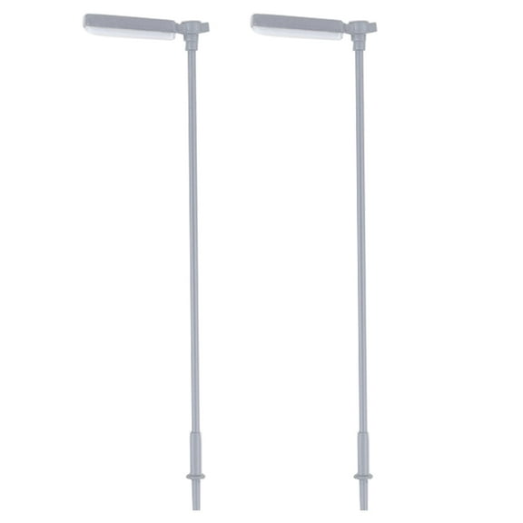 FUEENIRVA 2Pcs Lamp Post Models Steel Glowing Sand Table Decoration