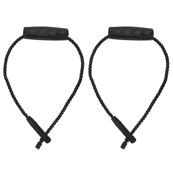 FUEENIRVA Cotton Rope Bucket Handle Replacement, Black, 2 Pieces for Adults, Wear-Resistant and Simple Design