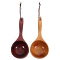 thumbnail image 1 of FUEENIRVA Soup Ladle Spoon Wood Ladle for Kitchen Light Color 2Pcs, 1 of 8