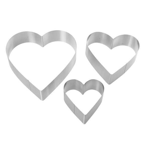 REACHISE 3pcs DIY Cake Making Mold Chic Heart Shape Cake Baking Kitchen Cake Mold Tool