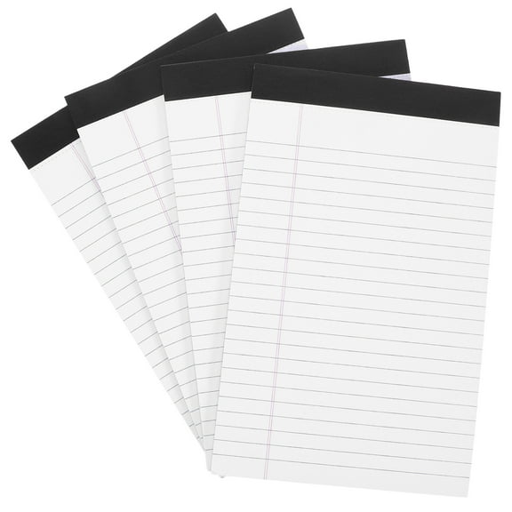 FUEENIRVA Memo Pads Legal Notebook White Paper 4Pcs