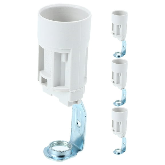 REACHISE 4pcs Candelabra Base Sockets Chandelier Candle Lamp Holder Lighting Fixture Replacement Parts