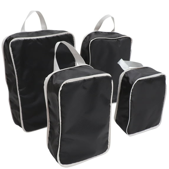 REACHISE 4pcs Compression Packing Cubes Suitcase Organizer Bags Travel Packing Cubes