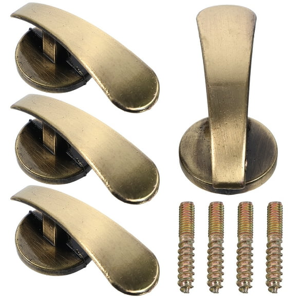 REACHISE 4pcs Curtain Holdback Wall Mounted Hooks Drapery Tiebacks Decorative Curtain Tieback