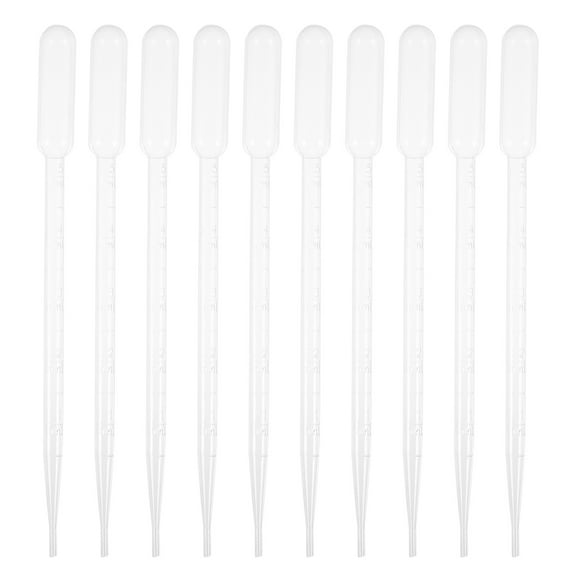 FUEENIRVA Plastic Pipettes for Experiment Use Clear and Transparent Easy to Transfer 5ml Liquid