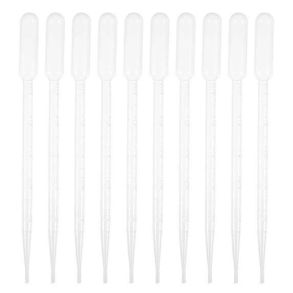 FUEENIRVA Plastic Pipettes for Experiment Use Clear and Transparent Easy to Transfer 5ml Liquid