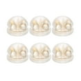 thumbnail image 1 of REACHISE 50pcs Clear Silicone Earring Backs for Earrings (Golden), 1 of 8