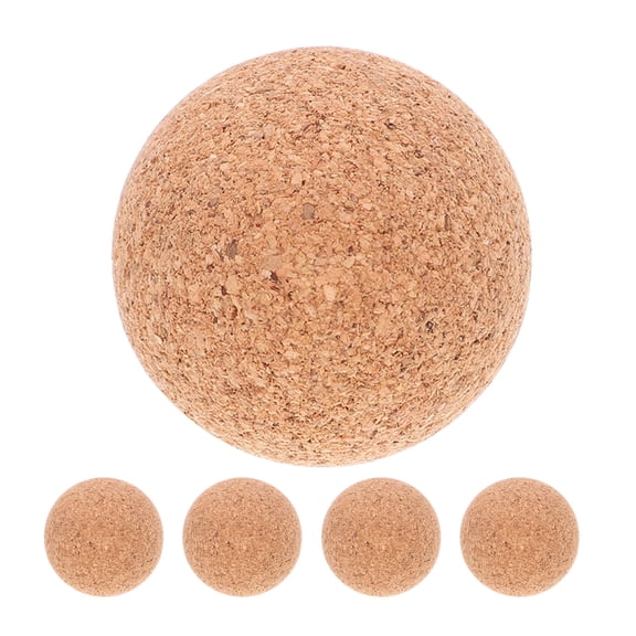 REACHISE 5Pcs Cork Ball Football Table Foosballs Wood Foosball Table Ball Replaceable Wooden Foosball