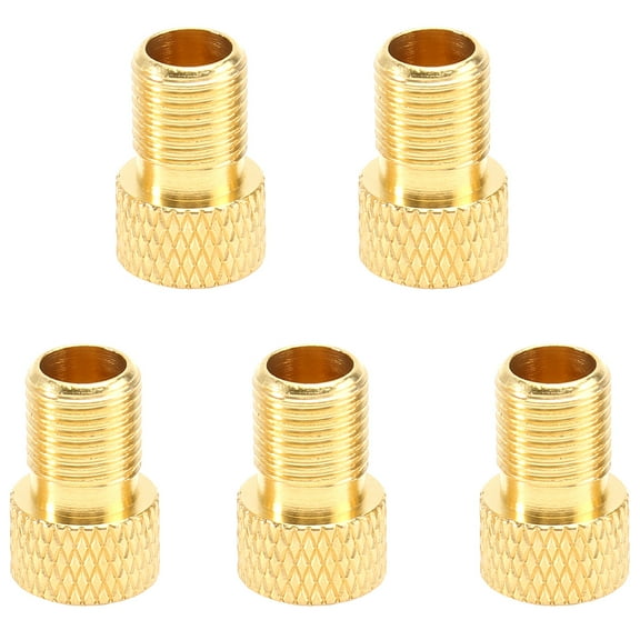 REACHISE 5pcs Bike Presta to Schrader Valve Converter Copper Valve Adapter