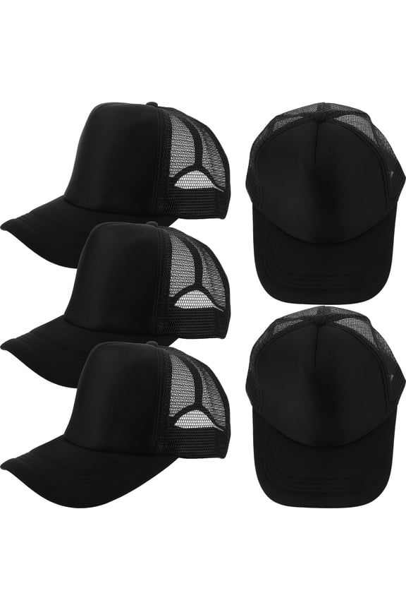 5pcs Heat Transfer Baseball Caps Blank Printing Hats Sublimation Baseball Hats
