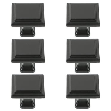 REACHISE 6pcs Cabinet Knobs Handle Pulls Square Knobs for Kitchen Cabinets Drawers Dressers