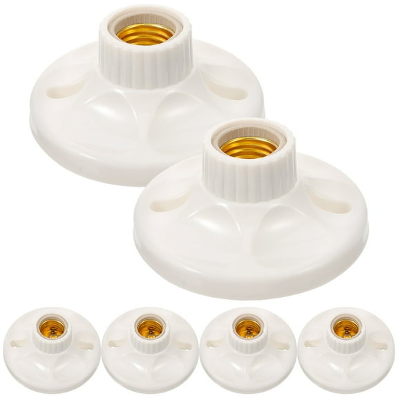 REACHISE 6pcs Light Sockets Light Bulb Base E27 Lamp Base Replacement Light Bulb Holders