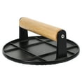 thumbnail image 1 of REACHISE Aluminum Alloy Burger Press Heavy-Duty Bacon Grilling Burger Smasher Grill Press with Wooden Handle, 1 of 9