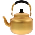 thumbnail image 1 of Retro Golden Tea Kettle Stovetop Water Boiling Pot with Anti-Scald Handle Small Vintage Hot Water Kettle for Home and Restaurant Use, 1 of 9
