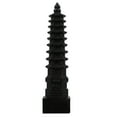 thumbnail image 1 of REACHISE Antique Pagoda Tower Statue Wooden Figurine Fengshui Decor 22cm, 1 of 8