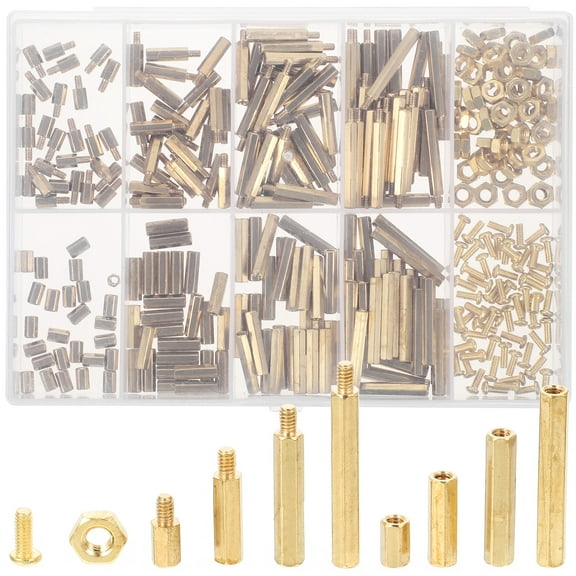 REACHISE Brass Screw Kit with Storage Case for Home & Industry