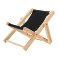 thumbnail image 1 of REACHISE Doll House Folding Chair Miniature Wooden Beach Chair Miniature Lounge Chair Model, 1 of 8