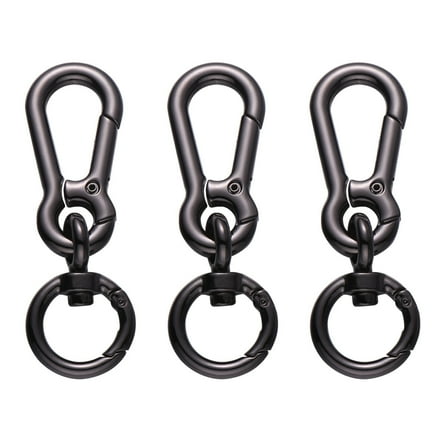 REACHISE Leash Snap Hooks, 3pcs Black
