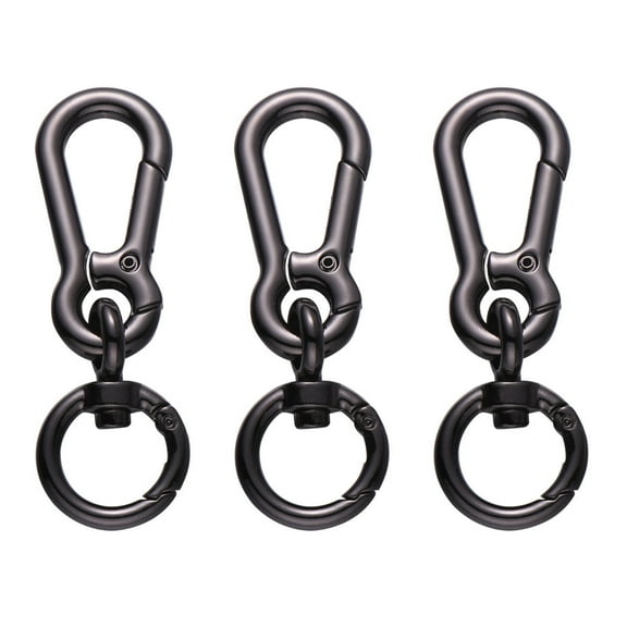 REACHISE Leash Snap Hooks, 3pcs Black