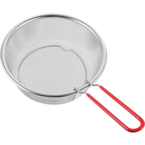 FUEENIRVA Pasta Blanching Basket Strainer Basket 201 Stainless Steel Silver 1Pack 12.58X7.27X2.75in