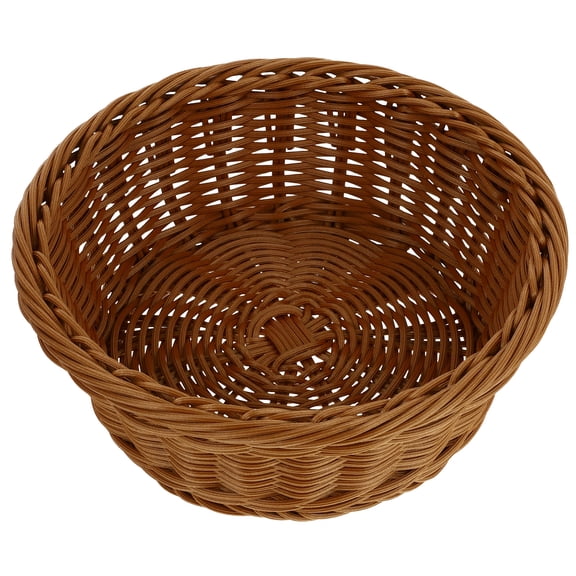 FUEENIRVA Imitation Rattan Bread Basket Storage Basket PP Food Storage Bakers Banquet 1pc