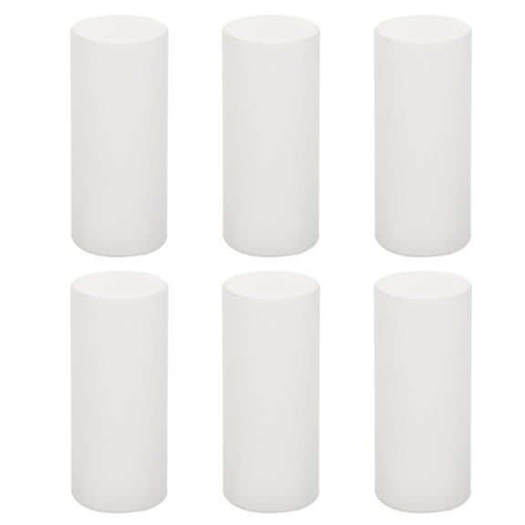 REACHISE Plastic Candle Covers for Chandeliers - 6 White Sleeves