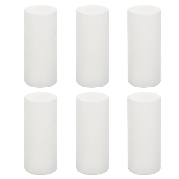 REACHISE Plastic Candle Covers for Chandeliers - 6 White Sleeves