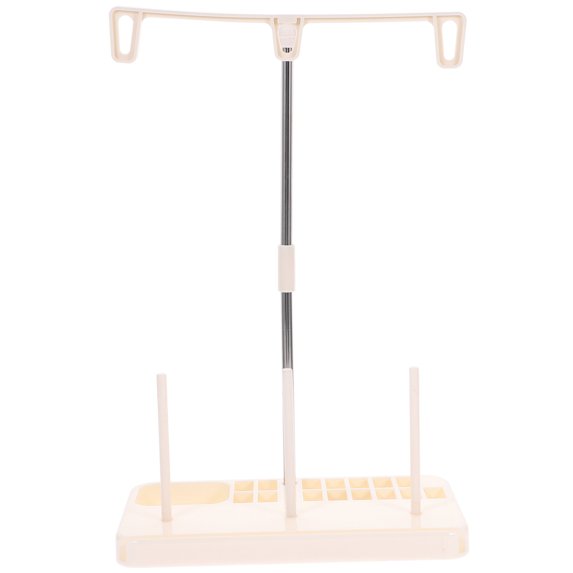 REACHISE Sewing Machine Universal Thread Stand Plastic 3 Spools Holder Household Thread Holder for Sewing Embroidery (White)