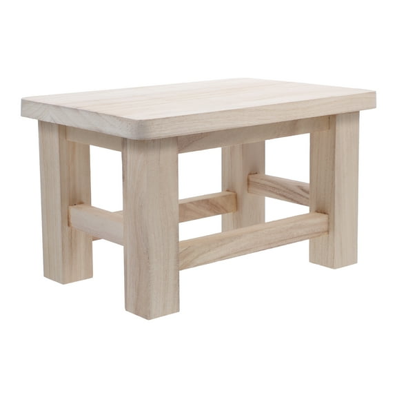 REACHISE Solid Wooden Small Stool Convenient Small Stool Foot Stool Plant Stand Stool Entry Shoe Change Stool Small Sitting Stool