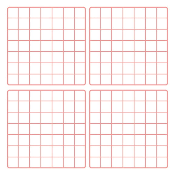 REACHISE VALICLUD Wall Mounted Wire Grid Shelves 4-Pack Memo Board Organizer for Photos and Notes Display