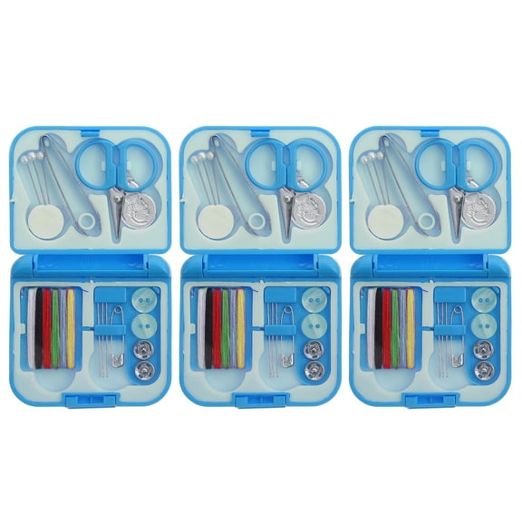 REACHISE Wakauto Portable Sewing Kit with Thread, Needles, Scissors, and Buttons