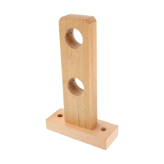 REACHISE Wood End Bracket Curtain Rod Holder Closet Support 3cm