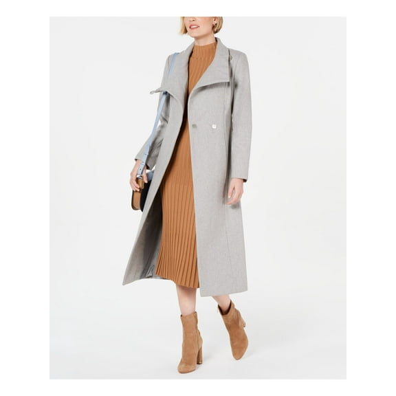 REACTION Womens Gray Button Down Winter Jacket Coat 4