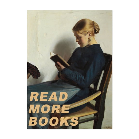READ MORE BOOKS - Photography Quote Vintage Unframed Wall Art Print 4 x 6 inches