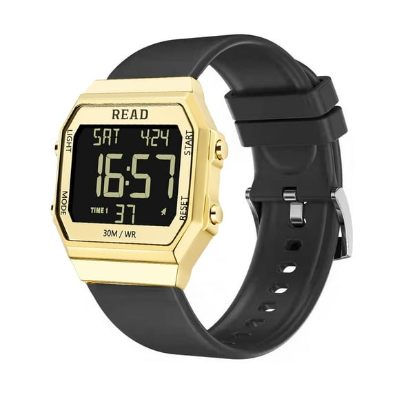 READ Men's Wristwatches, Digital Watches, Men's Sports Watches, Unisex Digital Wristwatch, Metal Case LCD Digital Watches, Men's Digital Watches