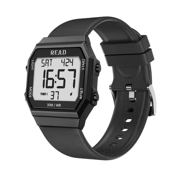 READ Men's Wristwatches, Digital Watches, Men's Sports Watches, Unisex Digital Wristwatch, Metal Case LCD Digital Watches, Men's Digital Watches