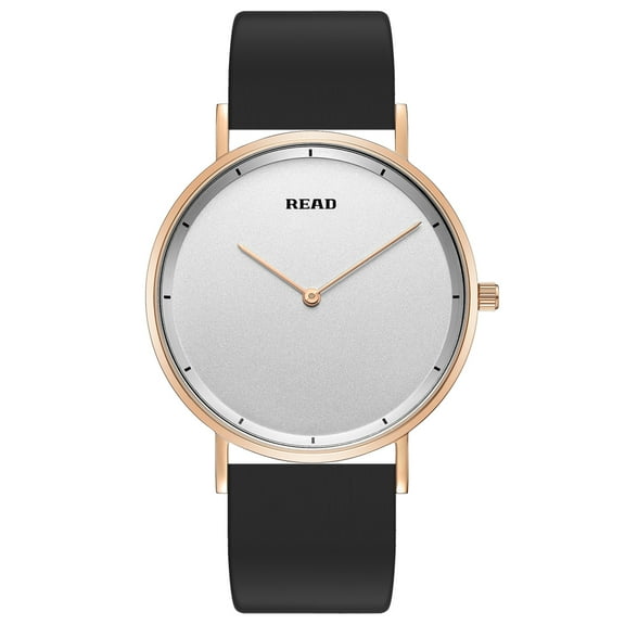 READ Minimalist Ultra Thin Men's Watch, Men's Wrist Watch, Waterproof Analog Quartz Watch for Men, Japanese Quartz Movement, Stainless Steel Case and Steel Grid Bracelet