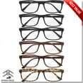 thumbnail image 1 of READING GLASSES MENS WOMENS SPRING HINGE 6 PACK READERS GOOD QUALITY VALUE, 1 of 3