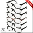 thumbnail image 1 of READING GLASSES MENS WOMENS SPRING HINGE 6 PACK READERS GOOD QUALITY VALUE, 1 of 5